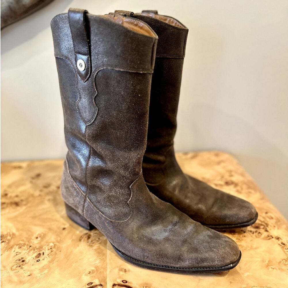 Men's Cole Haan Chocolate Brown Cowboy Boots, size 13